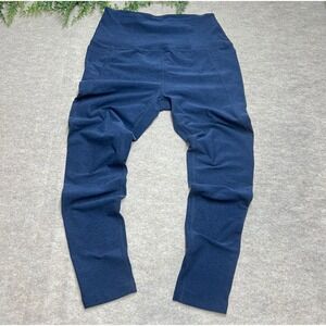 Beyond Yoga Womens XL Navy Blue Space Dye High Waisted Pocket Leggings Crop